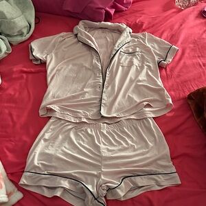 Juicy Couture Light Pink Satin Pajama Set